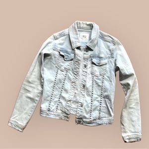 ELV! girl’s Denim Blue Jean Jacket. Size 14.l